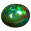2.79 ct Oval Cabochon (11.92 x 9.96 mm) Flashing Black Opal Gemstone