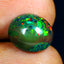 2.79 ct Oval Cabochon (11.92 x 9.96 mm) Flashing Black Opal Gemstone