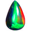 1.92 ct Pear Cabochon (12.03 x 7.96 mm) Ethiopian Flashing Black Opal