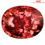 9.32 ct AIG Certified Oval (14.45 x 11.41 mm) Reddish Orange Tourmaline