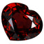 1.33 ct Fair Heart (7.24 x 6.29 mm) Tanzania Reddish Pink Rhodolite Garnet