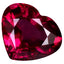 1.65 ct Heart (8.13 x 6.88 mm) Tanzania Purplish Pink Rhodolite Garnet