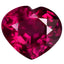 1.57 ct Heart (7.59 x 6.74 mm) Tanzania Purplish Pink Rhodolite Garnet