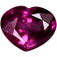 1.38 ct Heart (7.88 x 6.32 mm) Tanzania Purplish Pink Rhodolite Garnet