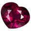 1.14 ct Heart (6.76 x 5.72 mm) Tanzania Purplish Pink Rhodolite Garnet