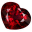 1.21 ct Heart (7.04 x 5.91 mm) Tanzania Purplish Pink Rhodolite Garnet
