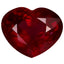 1.36 ct Heart (7.09 x 5.78 mm) Tanzania Purplish Pink Rhodolite Garnet