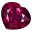 1.15 ct Heart (6.47 x 5.76 mm) Tanzania Purplish Pink Rhodolite Garnet