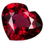 1.27 ct Heart (7.02 x 6.17 mm) Tanzania Purplish Pink Rhodolite Garnet