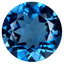 3.89 ct Round (10.01 x 10.01 mm) Heated Brazil London Blue Topaz Gemstone