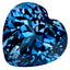 3.63 ct Superior Heart (8.82 x 8.51 mm) Heated Brazil London Blue Topaz