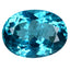 0.90 ct Oval (7.08 x 5.26 mm) Natural Brazil Paraiba Blue Apatite