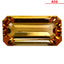 1.95 ct AIG Certified Octagon(9.62 x 5.03 mm)Orange Yellow Imperial Topaz