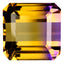 14.34 ct Octagon (13.19 x 13.04 mm) Brazil Natural Purple Yellow Ametrine