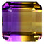 12.92 ct Octagon (13.39 x 13.21 mm) Brazil Natural Purple Yellow Ametrine