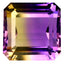 12.37 ct Amazing Octagon (13.43 x 13.43 mm) Brazil Purple Yellow Ametrine