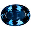 19.36 ct Topnotch Oval (18.99 x 13.97 mm) Heated Brazil London Blue Topaz