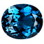 11.07 ct Oval (14.68 x 12.45 mm) Heated Brazil London Blue Topaz Stone