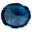 11.07 ct Oval (14.68 x 12.45 mm) Heated Brazil London Blue Topaz Stone