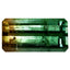21.36 ct Octagon (22.63 x 11.44 mm) Unheated Mozambique BiColor Tourmaline