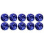 2.35 ct(10pcs) Round (4.11 x 4.05 mm) Purplish Blue Natural Tanzanite
