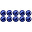 3.20 ct(10pcs) Round (4.11 x 4.06 mm) Purplish Blue Tanzanite Gemstone