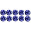 2.64 ct(10pcs) Round (4.05 x 3.99 mm) Purplish Blue Tanzanite Gemstone