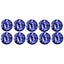 2.57 ct(10pcs) Good-looking Round (3.95 x 3.93 mm) Purplish Blue Tanzanite