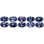 2.32 ct(10pcs) Oval (5.15 x 3.30 mm) Bluish Violet Tanzanite Gemstone