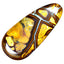 30.23 ct Cabochon (40.00 x 18.55mm) Natural Australian Koroit Boulder Opal