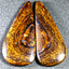 137.16 ct (2pcs)MATCHING PAIR Cabochon(61.97 x 27.82mm) Boulder Opal