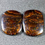 104.76 ct (2pcs) MATCHING PAIR Cabochon (36.75 x 27.48mm) Boulder Opal