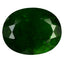 3.26 ct Oval (10.14 x 8.16mm) Unheated Natural Green Chrome Diopside Stone