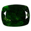 3.92 ct Cushion (10.17 x 7.95 mm) Unheated Green Chrome Diopside Gemstone