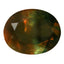 0.37 ct Flashing Oval (5.00 x 3.97 mm) Green Natural Unheated Alexandrite