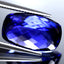 GIA Certified 14.98 ct AAAA Cushion (18.14 x 10.99 mm) Natural D'Block Tanzanite