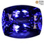 GIA Certified 14.00 ct AAAA Cushion (15.14 x 12.55 mm) Natural D'Block Tanzanite