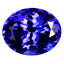 GIA Certified 10.44 ct AAAA Oval (14.26 x 11.56 mm) Natural D'Block Tanzanite