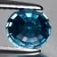 2.69 ct Incredible Oval (6.57 x 5.95 mm) Cambodian Blue Zircon Loose Gemstone