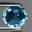 2.53 ct Shimmering Oval Cut (6.76 x 5.76 mm) Cambodian Natural Blue Zircon