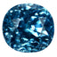 3.76 ct Splendid Cushion Cut (7.15 x 6.77 mm) Cambodian Blue Zircon Gemstone