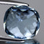 3.50 ct Cushion (9.75 x 8.92 mm) Unheated Brazil Natural Blue Aquamarine