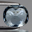 1.38 ct Cushion (7.57 x 6.48 mm)Unheated Brazil Natural Blue Aquamarine