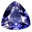 3.09 ct Triangle (10.38 x 10.30 mm) Unheated Natural Bi Color Iolite