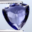3.09 ct Triangle (10.38 x 10.30 mm) Unheated Natural Bi Color Iolite