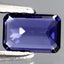 0.38 ct Octagon (5.94 x 3.94 mm) Unheated Natural Blue Iolite Gemstone