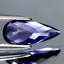 1.68 ct Pear (13.13 x 5.66 mm) Unheated Natural Vivid Blue Iolite Gem