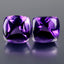 7.00 ct (2pcs) MATCHING PAIR Sugarloaf Shape (8.48 x 8.17 mm) Purple Amethyst
