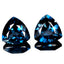 11.30 ct (2pcs) MATCHING PAIR Trillion (11.11 x 11.06 mm) London Blue Topaz