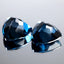 11.30 ct (2pcs) MATCHING PAIR Trillion (11.11 x 11.06 mm) London Blue Topaz